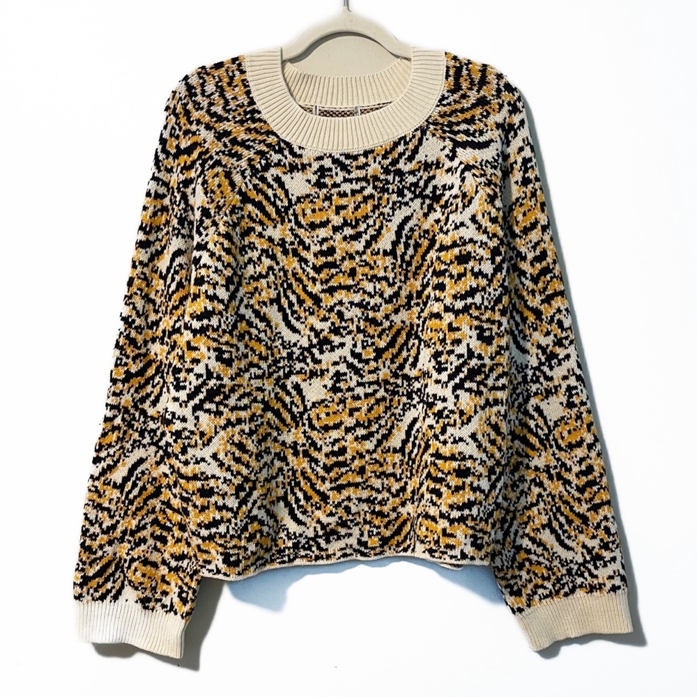 Rachel Comey x Target | Animal Print Crewneck Knit Sweater Wool Blend